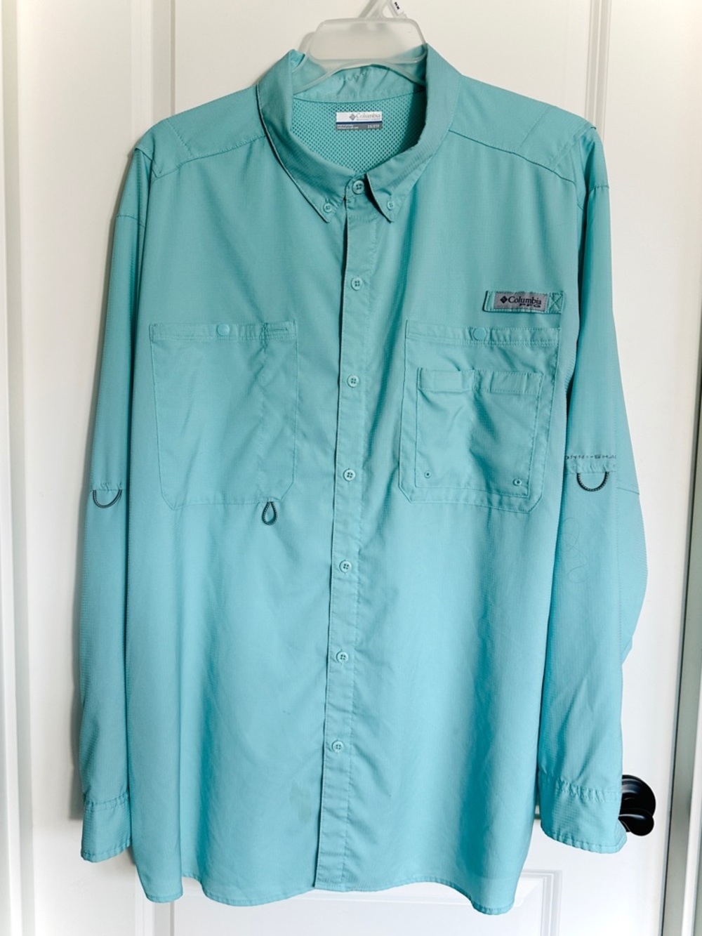 Columbia PFG Fishing Shirt Men’s 2X Long Sleeve Vented Omni-Shade Performance